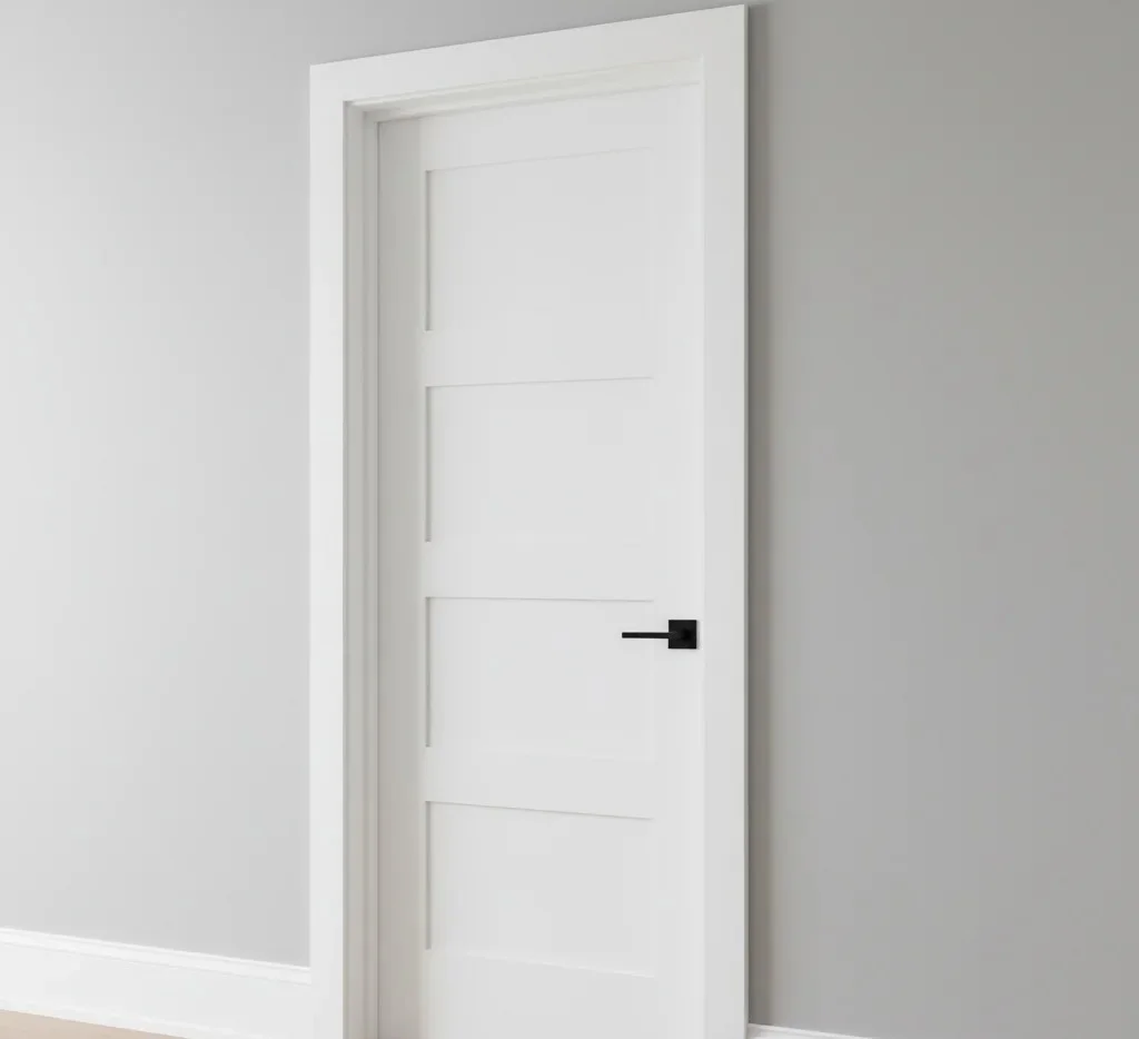 Completed painted doors inside a modern Ottawa home.